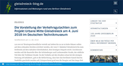 Desktop Screenshot of gleisdreieck-blog.de